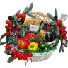 Новогодняя корзина с продуктами «Душевная»